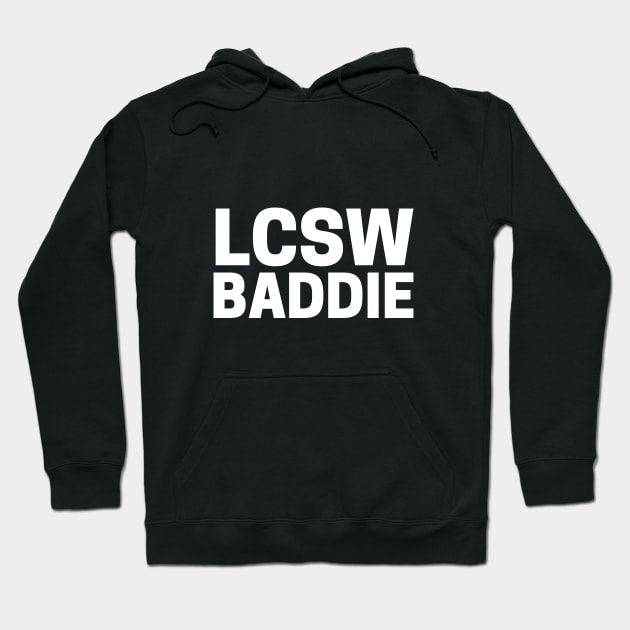 Black Social Worker LCSW Baddie Hoodie by Chey Creates Clothes